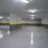 Empty parking garage underground interior in apartment or in supermarket